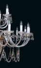 Skleněný luxusní lustr EL7444002 - detail svíčky 