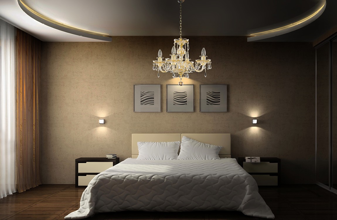 Lámpara de araña de cristal para el dormitorio EL650403