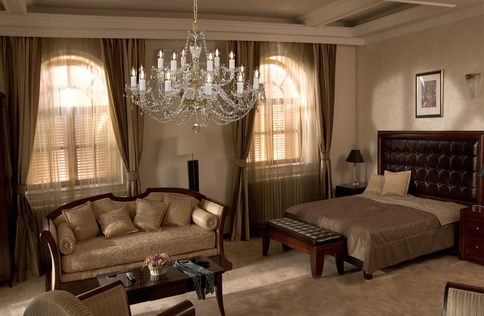 Lámpara de cristal para el dormitorio en estilo castillo AL187