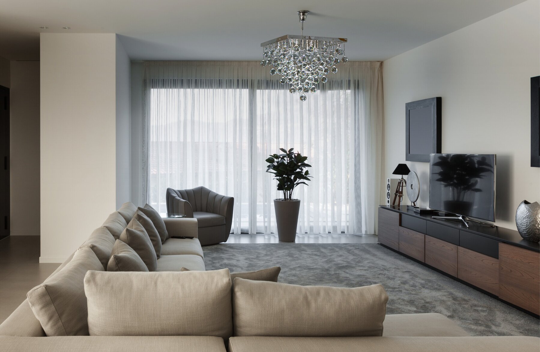 Krištáľový luster do obývacej izby v modernom štýle LW027080100