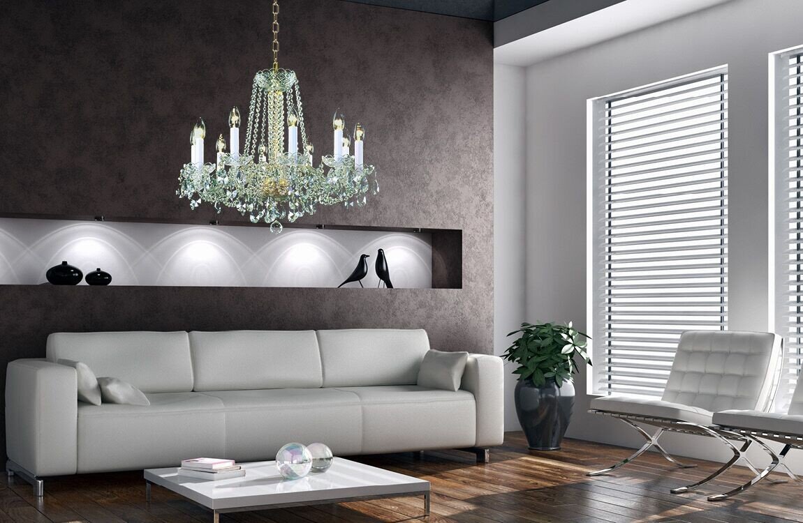 Krištáľový luster do obývačky v modernom štýle AL181
