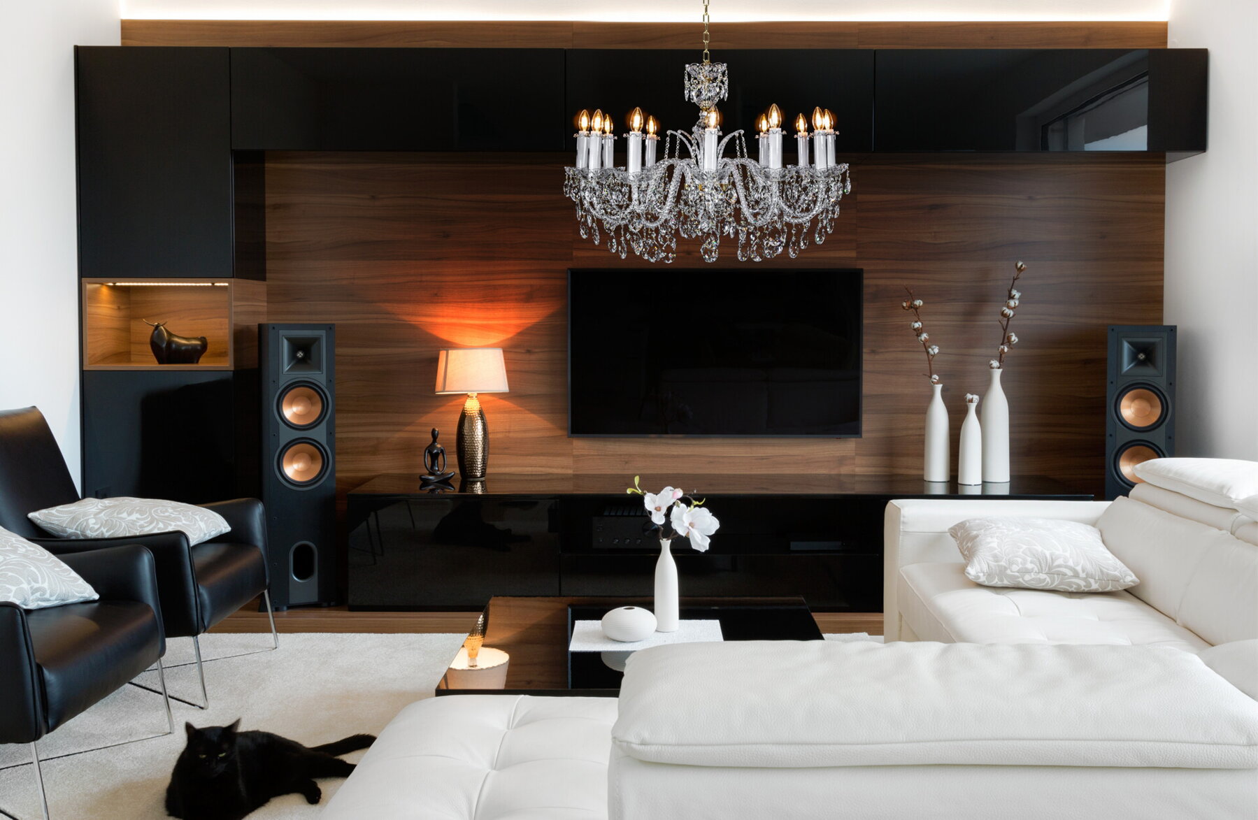 Krištáľový luster do obývačky v modernom štýle EL1021201oLPB