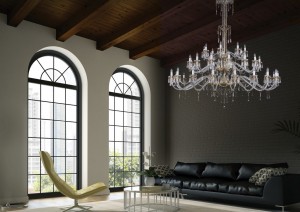  Glass Crystal Chandelier For Living Room 