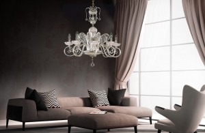 Crystal chandelier for living room