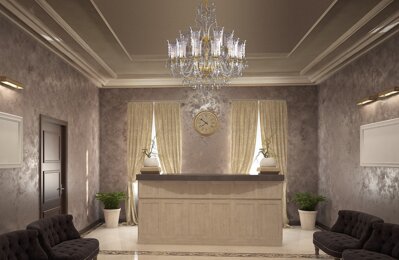 Luxusný krištáľový luster do haly v glamour štýle LLCH18CRYSTAL DT