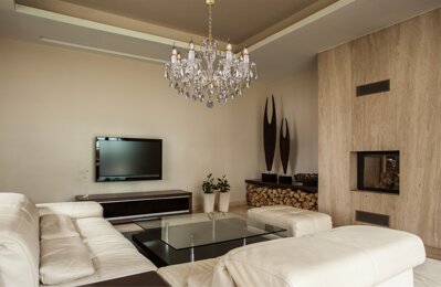Moderný krištáľový luster do obývačky v škandinávskom štýle EL177809PB