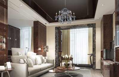 Krištáľový luster do obývacej izby v modernom štýle EL209609