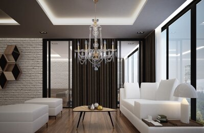 Krištáľový luster do obývačky v modernom štýle EL673619