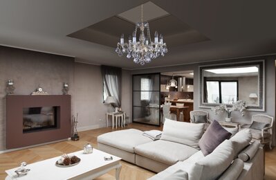 Cut chandelier for living room in scandinavian style L16047CE