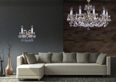 Elegantný krištáľový luster do obývačky v industriálnom štýle L16227CE